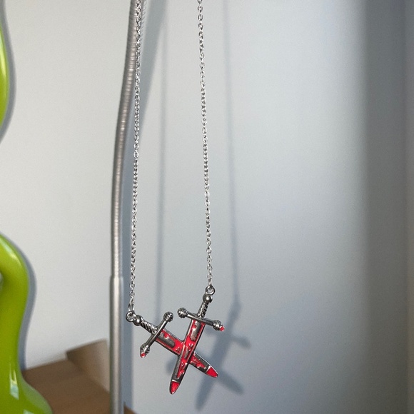 Double Sword Necklace - Picture 1 of 2